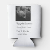 Moderne gelukkige 40ste verjaardag voeg naam datum blikjeskoeler (Achterkant)