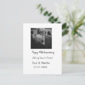 Moderne gelukkige 40ste verjaardag voeg naam datum briefkaart (Staand voorkant)