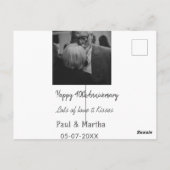 Moderne gelukkige 40ste verjaardag voeg naam datum briefkaart (Achterkant)