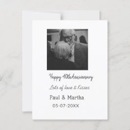 Moderne gelukkige 40ste verjaardag voeg naam datum briefkaart