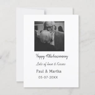 Moderne gelukkige 40ste verjaardag voeg naam datum briefkaart