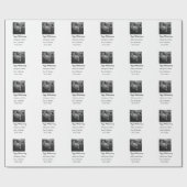 Moderne gelukkige 40ste verjaardag voeg naam datum cadeaupapier (Vlak)