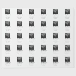 Moderne gelukkige 40ste verjaardag voeg naam datum cadeaupapier