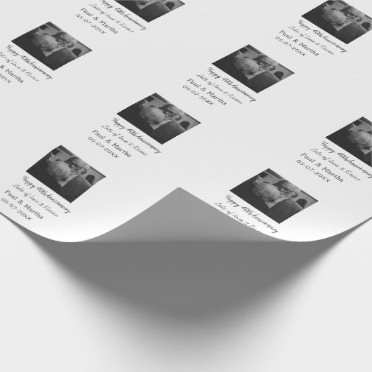 Moderne gelukkige 40ste verjaardag voeg naam datum cadeaupapier (Hoek)