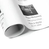 Moderne gelukkige 40ste verjaardag voeg naam datum cadeaupapier (Rol Hoek)