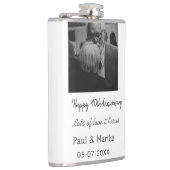 Moderne gelukkige 40ste verjaardag voeg naam datum heupfles (Rechts)