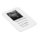 Moderne gelukkige 40ste verjaardag voeg naam datum magneet (Rechterzijde)