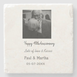 Moderne gelukkige 40ste verjaardag voeg naam datum stenen onderzetter