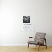 Moderne gelukkige 40ste verjaardag voeg naam datum wandkleed (In situ)