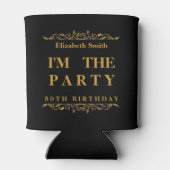 Moderne Gelukkige 50ste Verjaardag Blikjeskoeler (Achterkant)