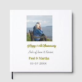 Moderne gelukkige 50ste verjaardag voeg naam datum gastenboek