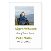 Moderne gelukkige 50ste verjaardag voeg naam datum kaart (Achterkant)