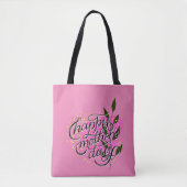 Moderne Gelukkige Moederdag Tote Bag (Voorkant)