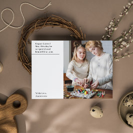 Moderne, gelukkige Pasen met Foto Briefkaart