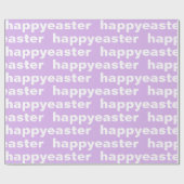 Moderne, gelukkige Pasen Paars en Witte Pasen Cadeaupapier (Vlak)