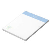 Moderne gelukkige tand eenvoudige tandarts notitieblok (Linkerzijde)