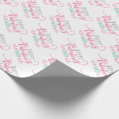 Moderne Gelukkige Valentijnsdag   Cadeaupapier (Hoek)