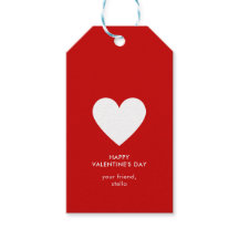 Moderne Gelukkige Valentijnsdag Rood Wit Hart Stre