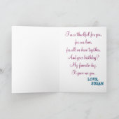 Moderne gelukkige verjaardag man collage Foto Kaart (Binnen)