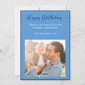 Moderne Gelukkige Verjaardag Pap Fotocollage Feestdagenkaart (Achterkant)