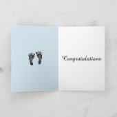 Moderne Gelukwensen op de geboorte van uw Kaart (Binnen)