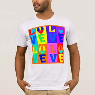 Moderne gelukzaligheid: liefde elegantie t-shirt