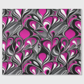 Moderne gemarmerde retro chique cadeaus voor drukk cadeaupapier (Vlak)