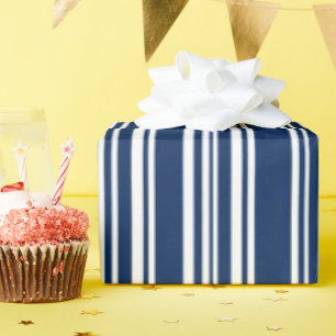 Moderne gemengde indices en witte strepen cadeaupapier