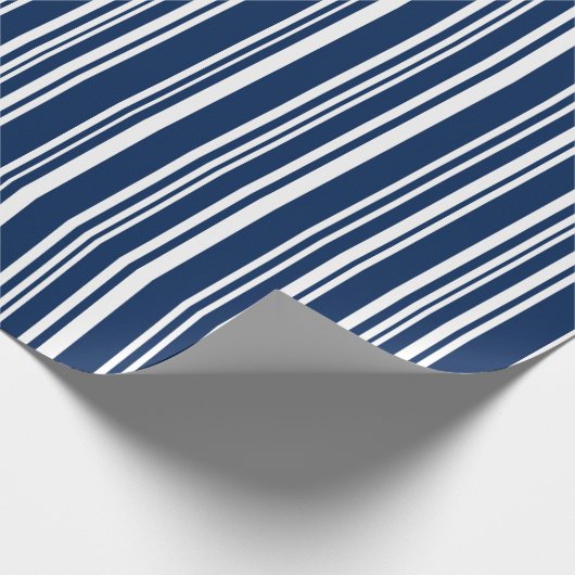 Moderne gemengde indices en witte strepen cadeaupapier (Hoek)