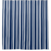 Moderne gemengde indices en witte strepen douchegordijn (Voorkant)