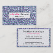 Moderne Gemengde Kleuren Glitter & Sparkles Visitekaartje (Voorkant / Achterkant)
