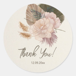 Moderne Gender Reveal | Minimalistische genderonth Ronde Sticker