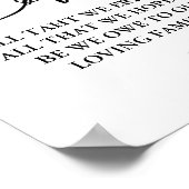 Moderne generaties van liefde Bruiloft Party Sign Poster (Hoek)