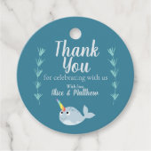 Moderne geneutrale Baby shower van verdovende midd Bedankjes Labels (Voorkant)