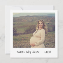 Moderne geneutrale foto Baby shower