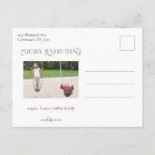 Moderne Geniet van de Magic Calligraphy Multi-Phot Briefkaart (Achterkant)