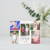 Moderne Geniet van de Magic Calligraphy Multi-Phot Briefkaart (Staand voorkant)