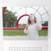 Moderne Geniet van de Magic Calligraphy Multi-Phot Drieluik Kaart (Binnenzijde eerst)