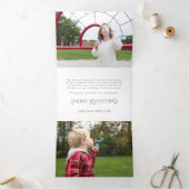 Moderne Geniet van de Magic Calligraphy Multi-Phot Drieluik Kaart (Binnen)