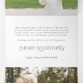 Moderne Geniet van de Magic Calligraphy Multi-Phot Drieluik Kaart (Binnenkant midden)