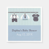 Moderne Gentleman Baby Boy Douche Party Supplies Servet (Voorkant)