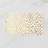 MODERNE GEO HEXAGON monogram vet spot goud eco Visitekaartje (Achterkant)