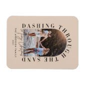 Moderne geo kerstmis door de zandmop magneet (Horizontaal)