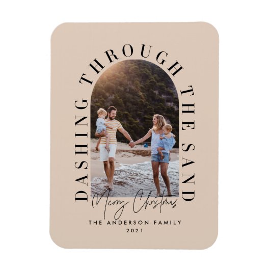 Moderne geo kerstmis door de zandmop magneet (Verticaal)