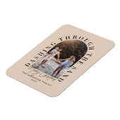 Moderne geo kerstmis door de zandmop magneet (Linkerzijde)