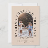 Moderne geo kerstmis door het zand (Voorkant)