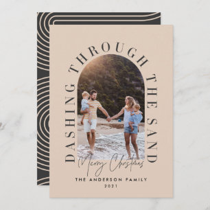 Moderne geo kerstmis door het zand