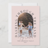 Moderne geo kerstmis door het zand (Voorkant)