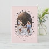 Moderne geo kerstmis door het zand (Staand voorkant)