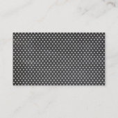 MODERNE GEO MONOGRAM octogon geometrische vorm gri Visitekaartje (Achterkant)